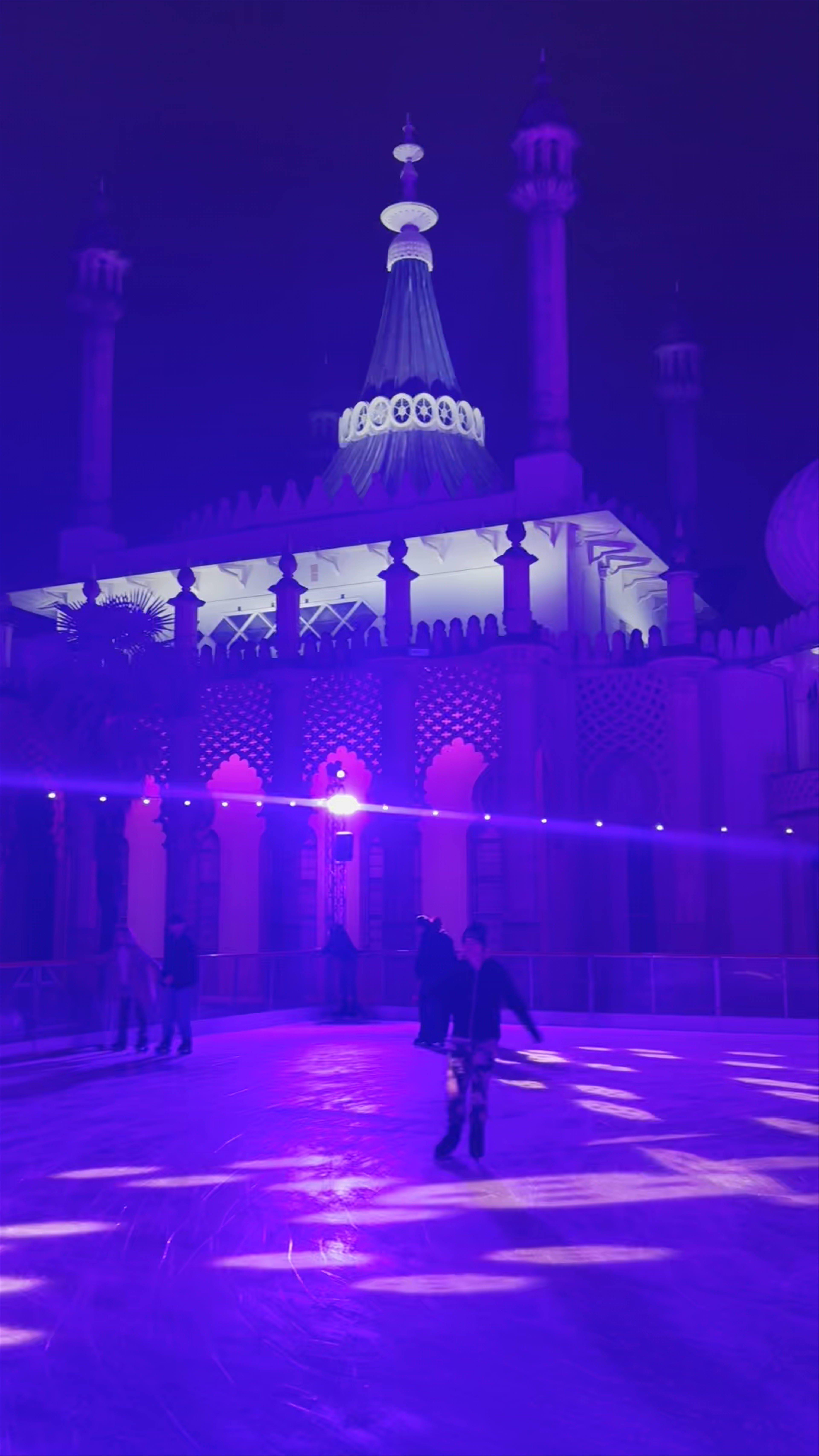 Ice Skating under Majestic Lights at Royal Pavilion Gardens, Brighton