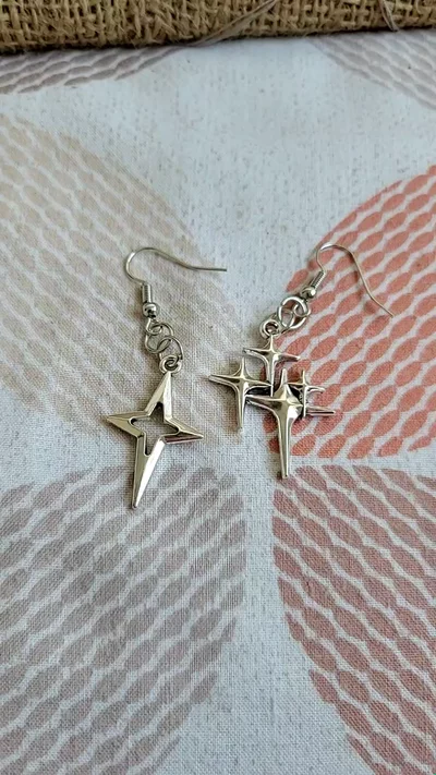 Dangle  Star Earrings