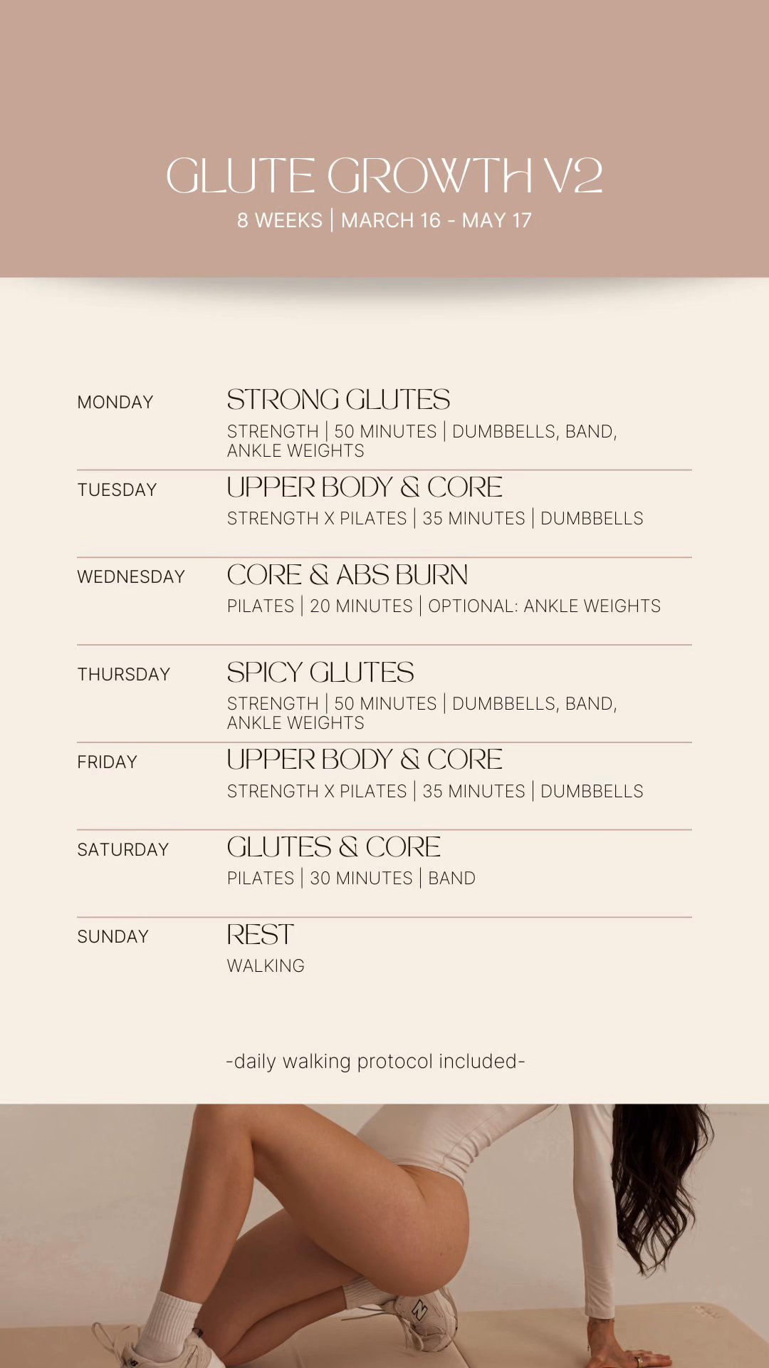 2026 Glute Growth Plan 🍑✨