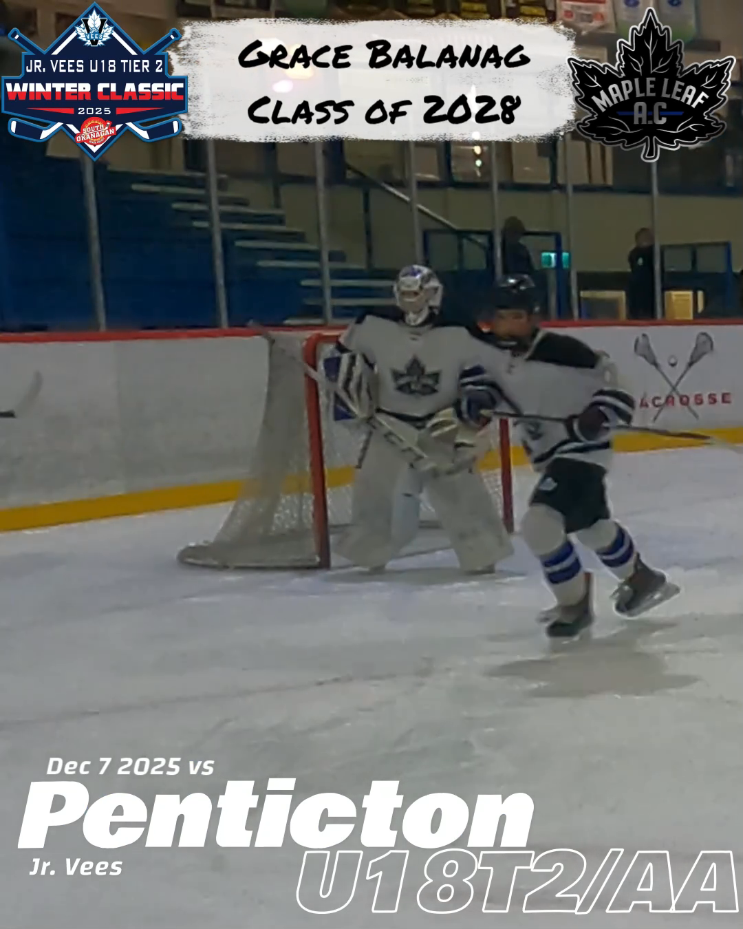 Grace Balanag's Epic Highlights vs Penticton Jr Vees | U18T2AA