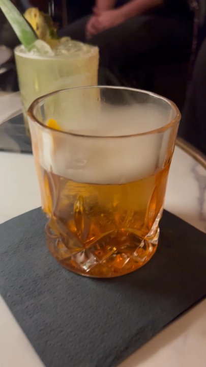 Destino Lab - smoked old fashioned - Lounges Near Me - Elizabeth, New Jersey