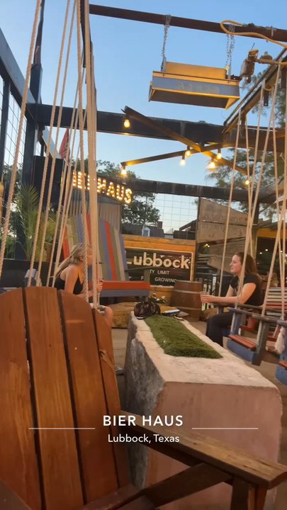 Bier Haus - Lubbock - Outdoor patio area great ambiance - Burgers Near Me - Lubbock, Texas