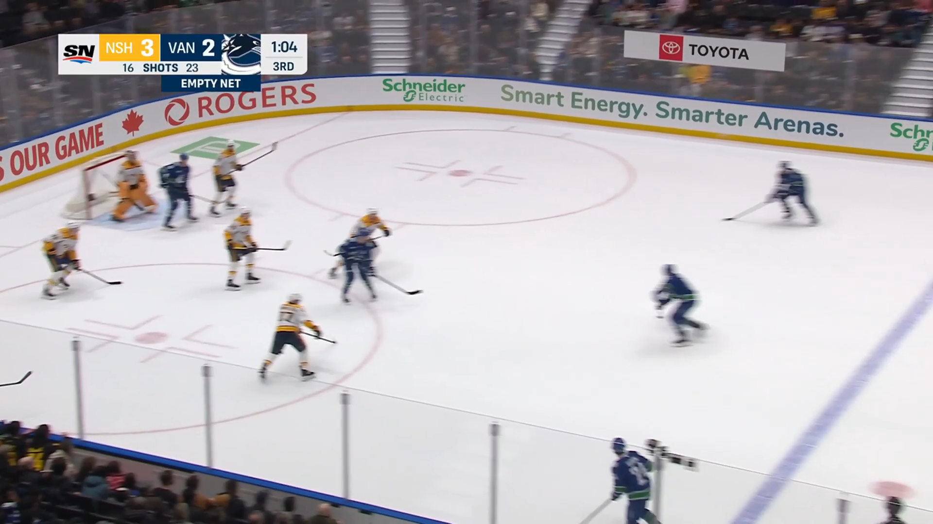 Hronek ties game late in third · Mar 12, 2026