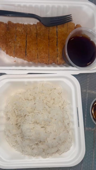 Ginza Tonkatsu - Steamy rice, chicken katsu, katsu sauce, green onion sauce - Japanese Curry Near Me - Fremont, California