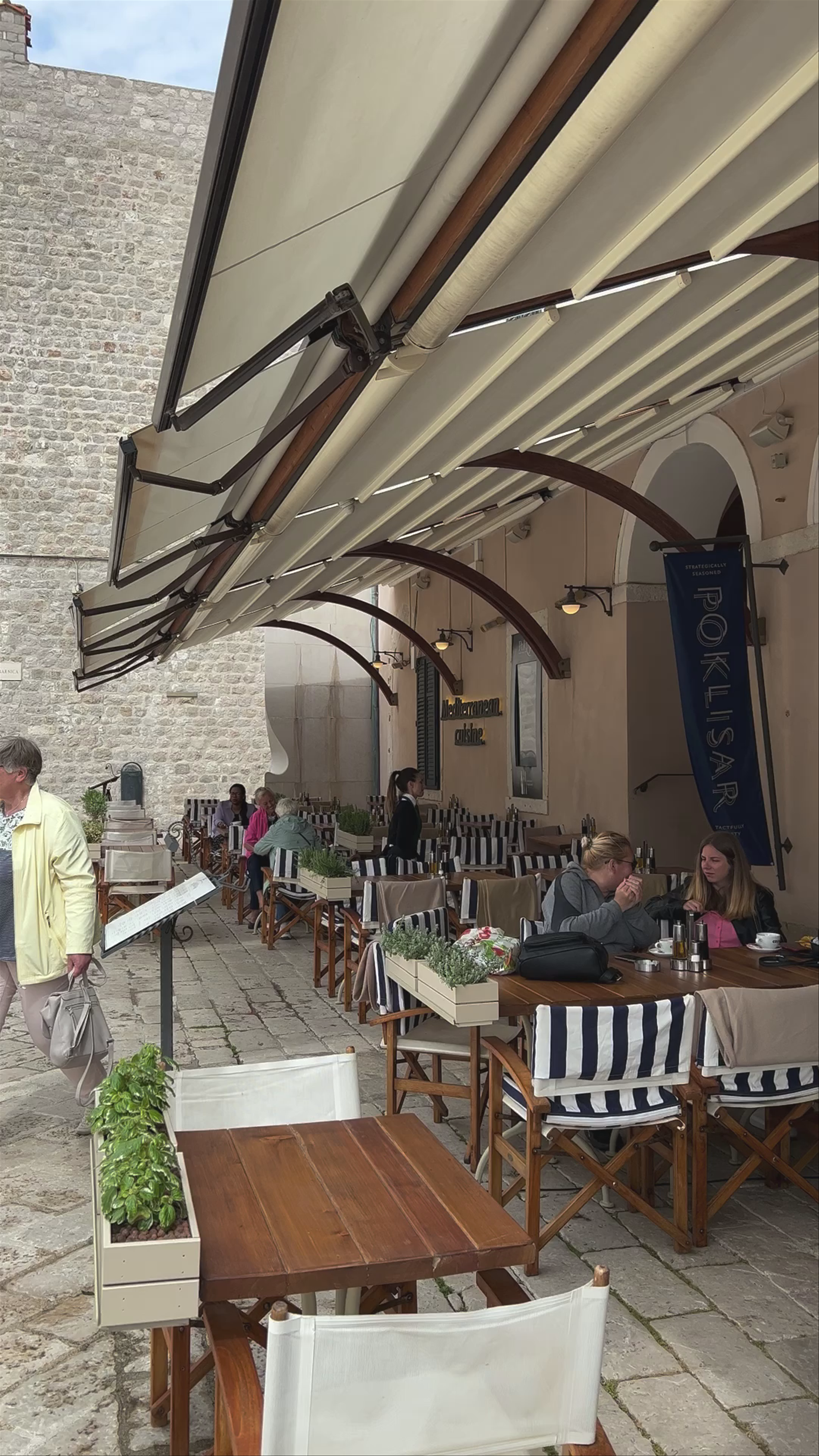 Cozy Alfresco Dining at Dubrovnik West Harbour