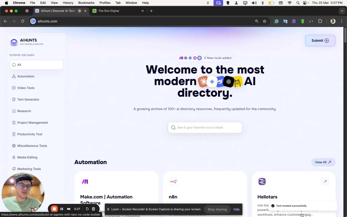 AiHunts | A Modern Ai Tool Directory image 1