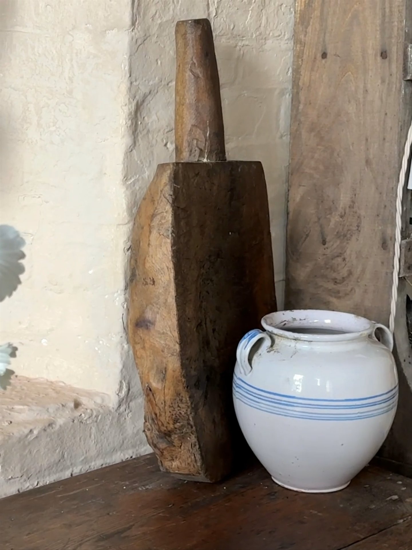 Striped Kitchen Jar