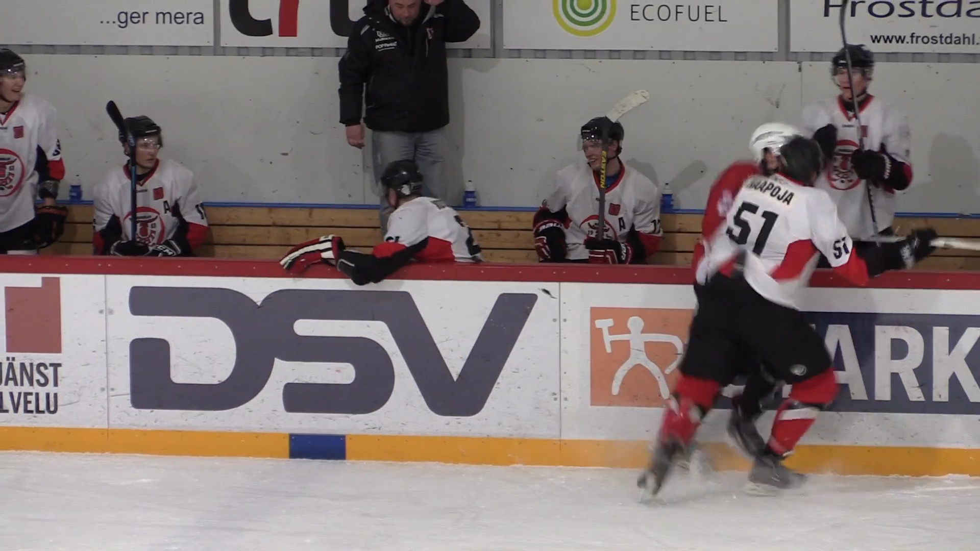 Hockey Bench-hit (Man over-board) by Filip Lindvall