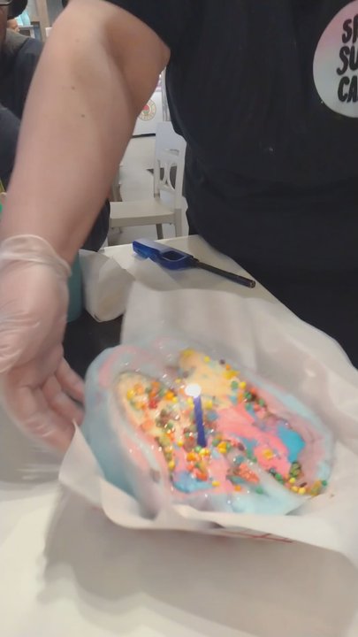 Spokane Sugar Candy - The Best of the Best Cotton Candy Burrito with a side of birthday lol - Pop-up Shops Near Me