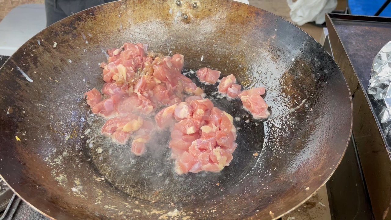 Morro Bay State Park - Making salty fish chicken fried rice - Beaches Near Me - Morro Bay, California
