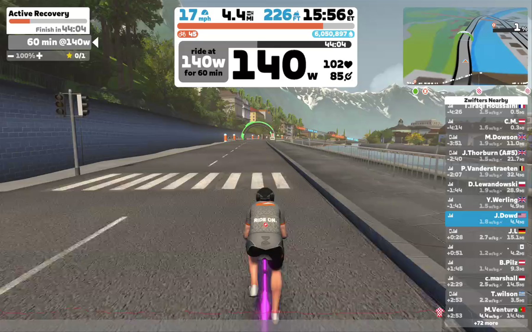 Zwift - Active Recovery in Innsbruck