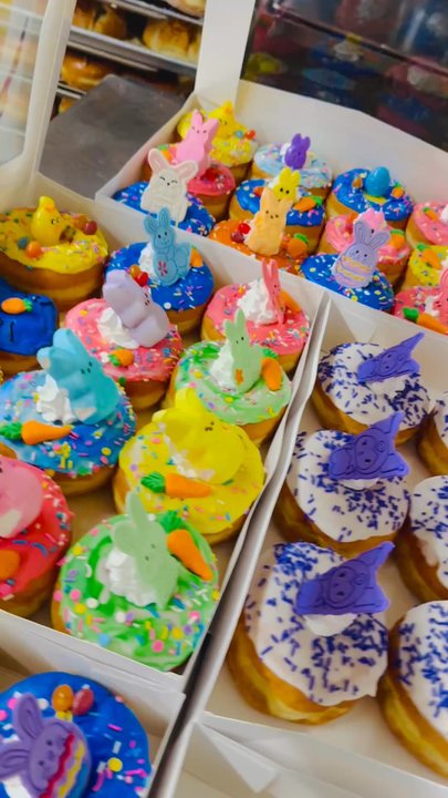 Donut Cravings - Easter donuts, hello kitty, Kuromi and Labubu donuts - Desserts Near Me - Riverside, California