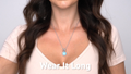 Larimar Del Mar Sterling Silver Necklace