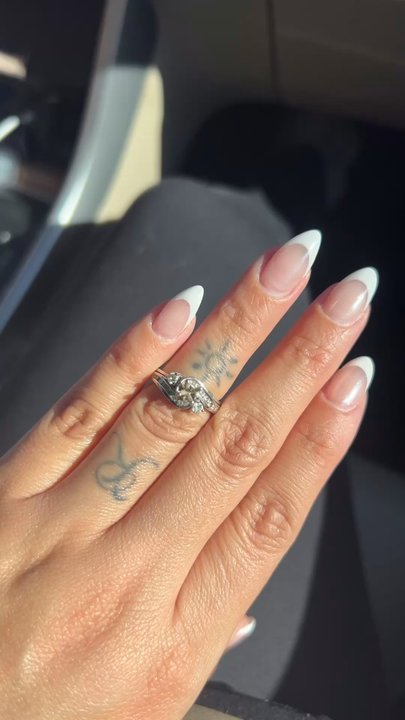 GoldNTime - Before repair, missing Diamond - Jewelry Near Me - Pleasanton, California