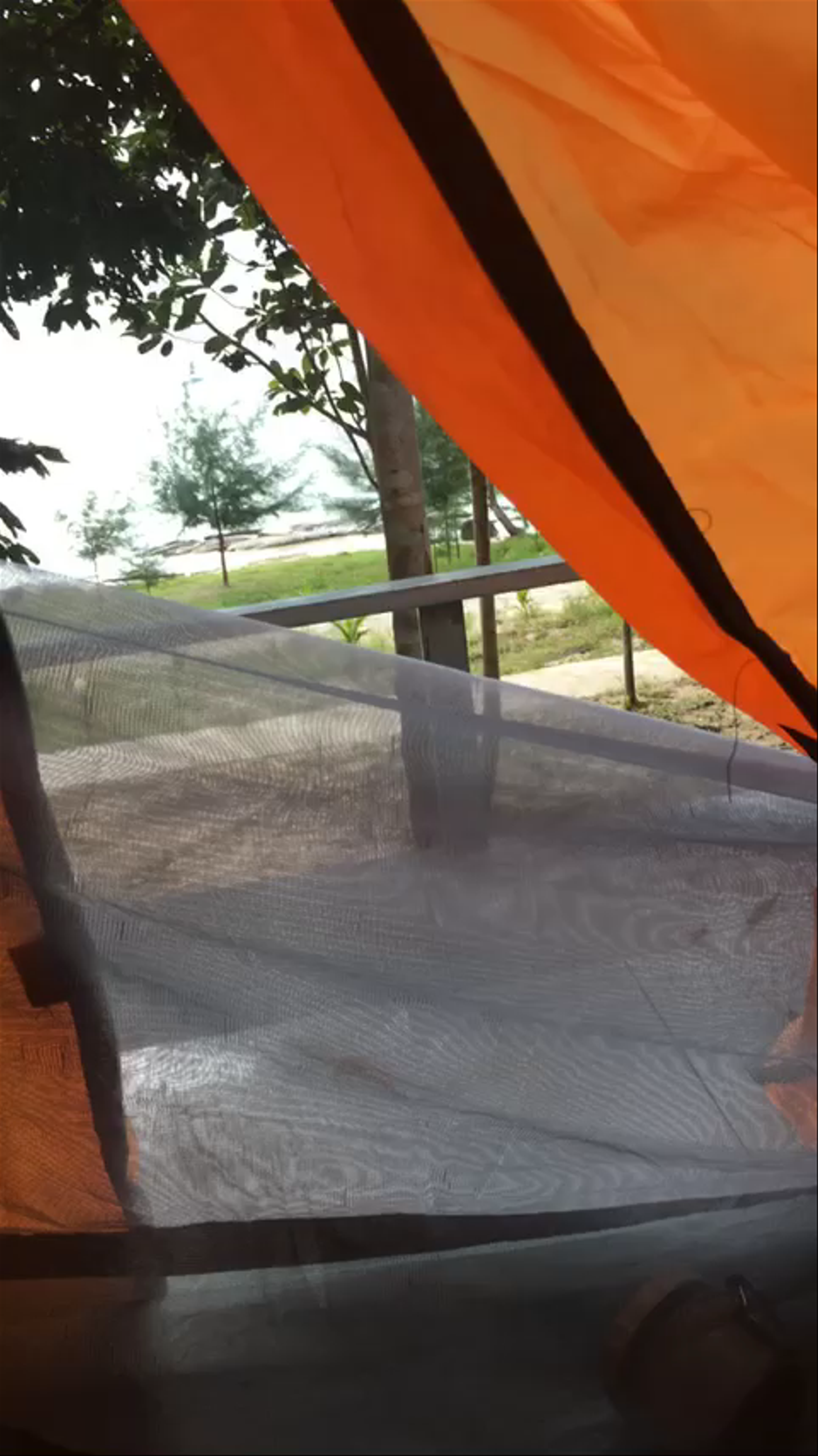 Morning Views from a Tent at Nature Beach Resort, Sihanoukville, Cambodia
