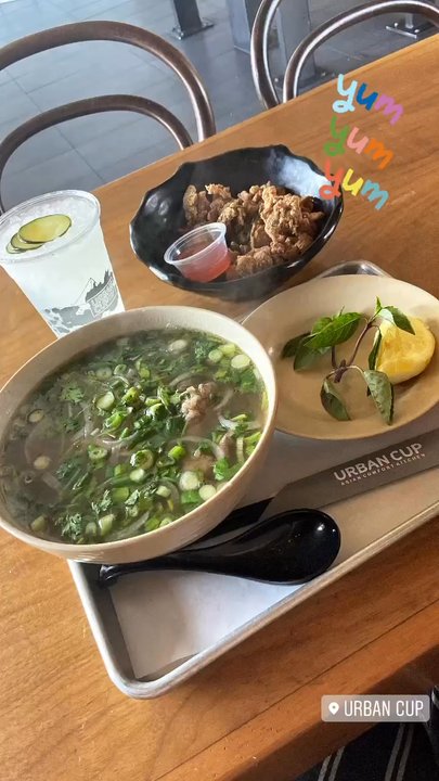Urban Cup - Ribeye pho and popcorn chicken - Asian Fusion Near Me - Cypress, California