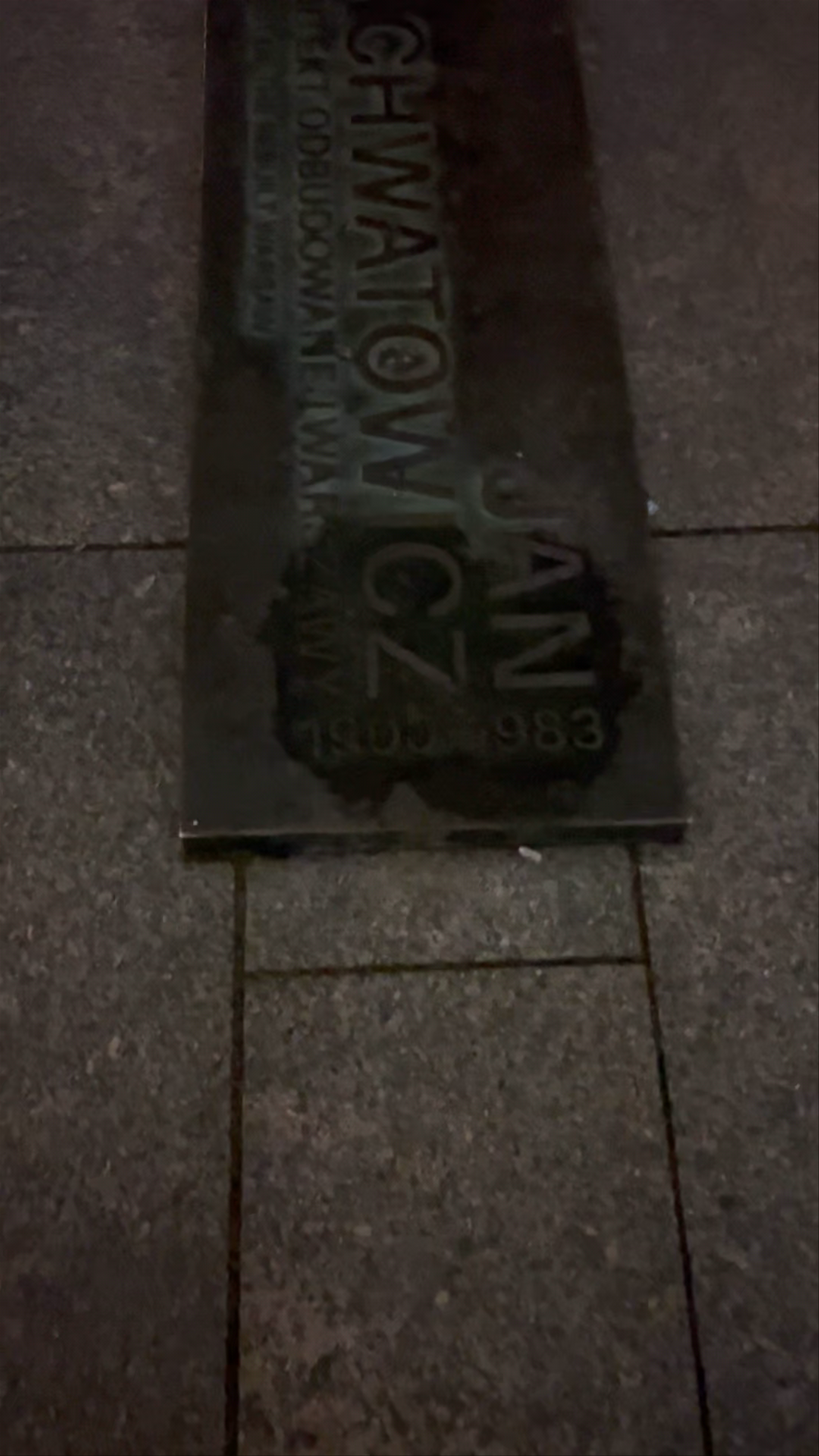 Jan Zachwatowic Memorial Statue at Plac Zamkowy, Warsaw