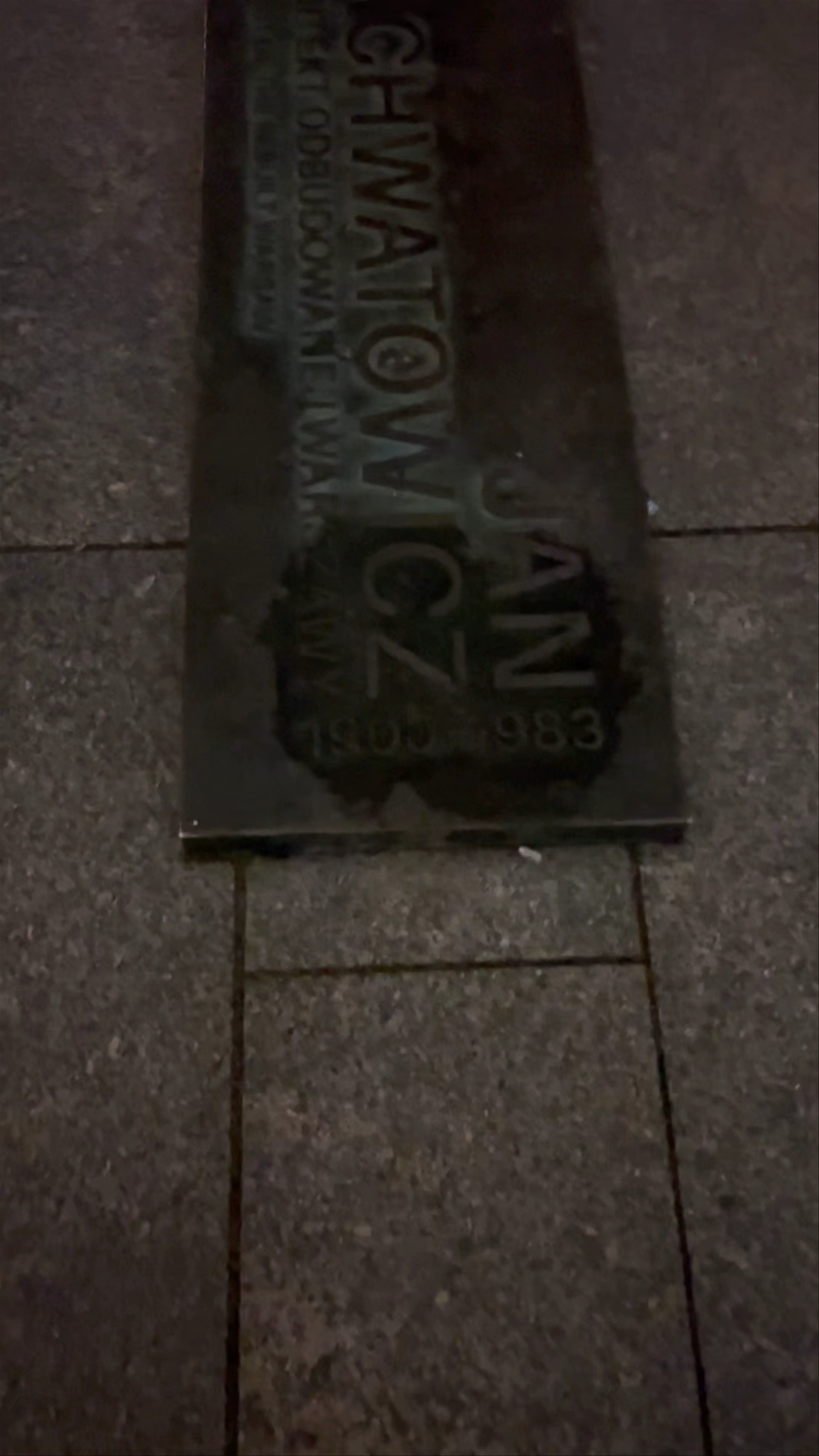 Jan Zachwatowic Memorial Statue, Plac Zamkowy