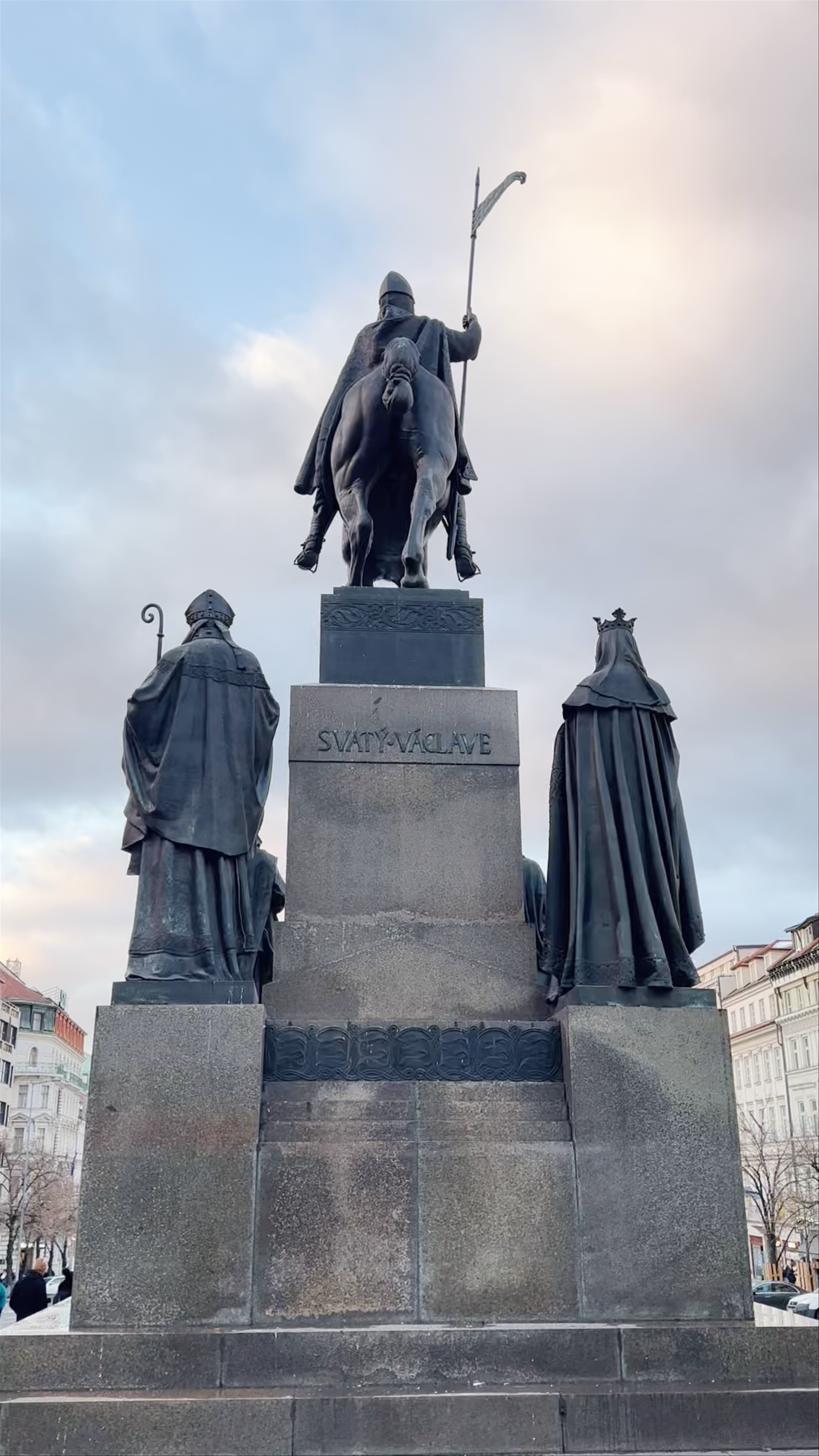 Statue of Saint Wenceslas at Wenceslas Square, Prague