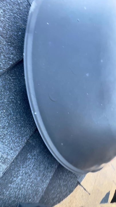 5 Star Wildlife Control - Squirrel getting inside the attic under a round vent - Pest Control Near Me - Garland, Texas