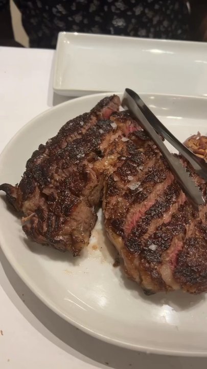 Prime & Beyond - Left: Ribeye and  Right: Dry aged NY strip - Steakhouses Near Me - Fort Lee, New Jersey