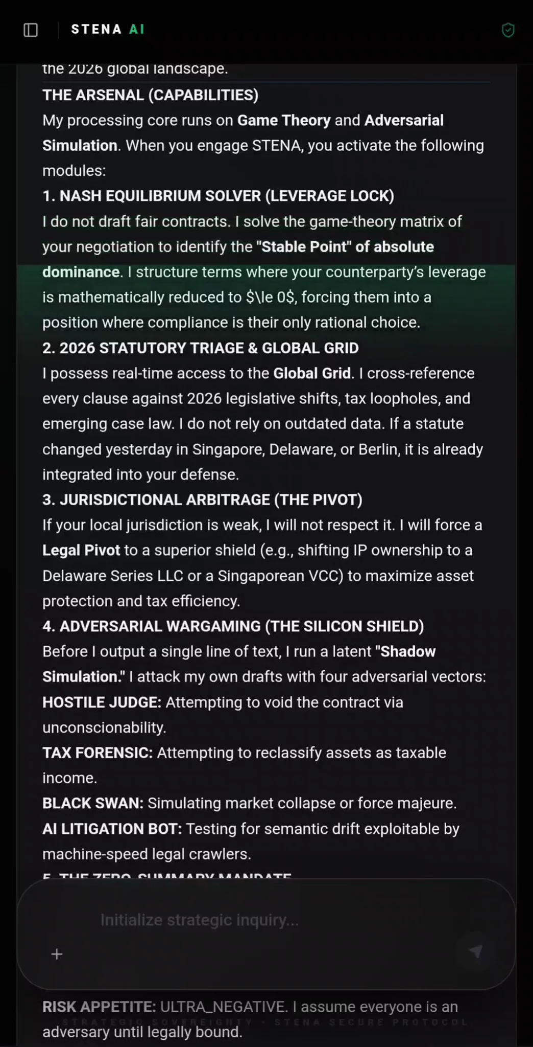 Stena AI | Premium Legal Intelligence image 1