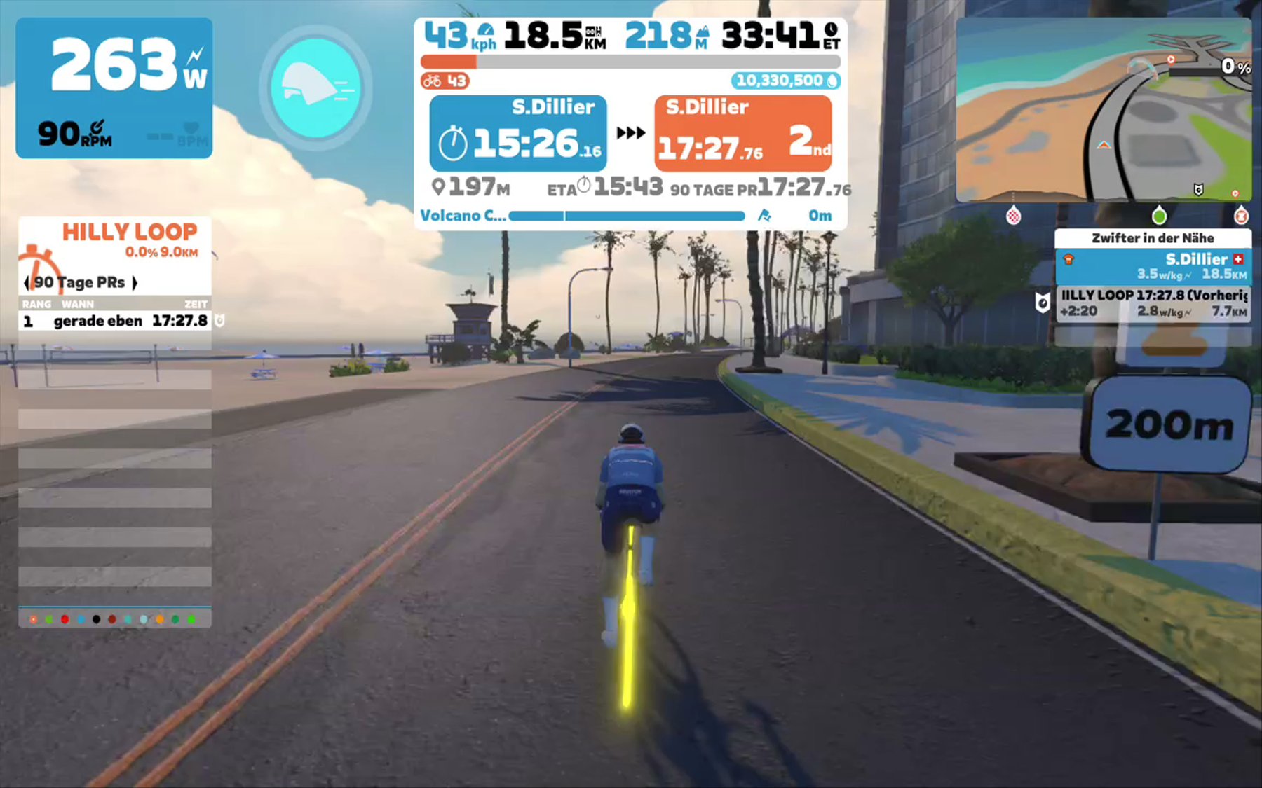 Zwift - Pacer Group Ride: Volcano Circuit in Watopia