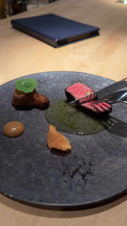 Miro Kaimuki - November 2024 - Zabuton steak, sunchoke 3-ways, wasabi - Asian Fusion Near Me - Honolulu, Hawaii