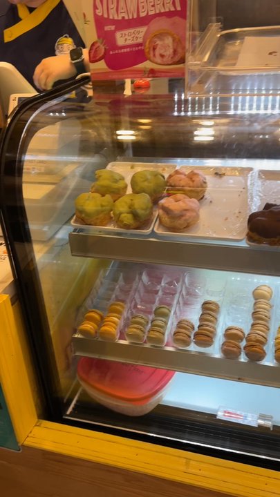 Beard Papa's - Some of the flavor puffs & macaroons. - Desserts Near Me - Flushing, New York