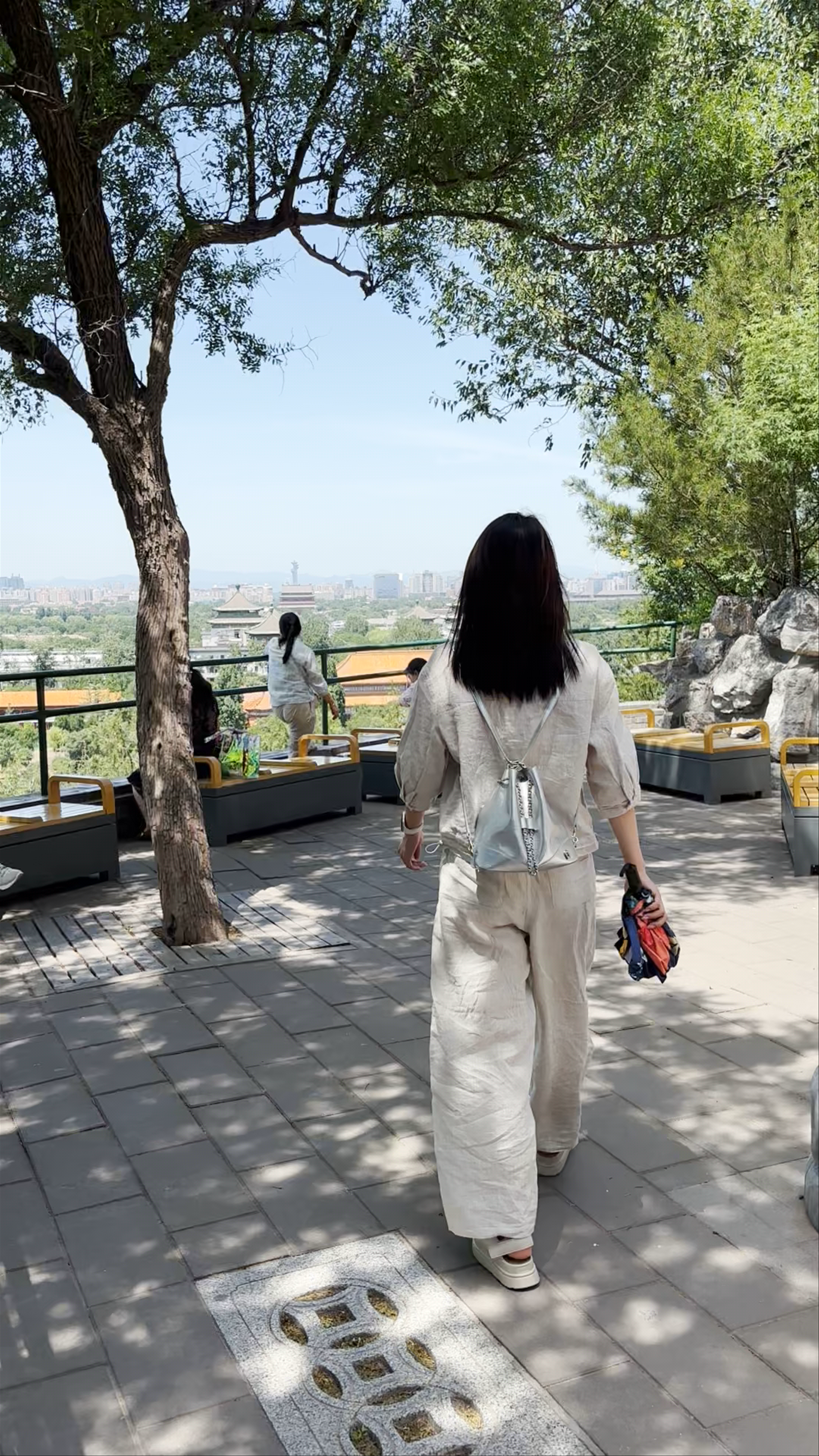 Serene Walk Through Jingshan Park Overlooking Beijing