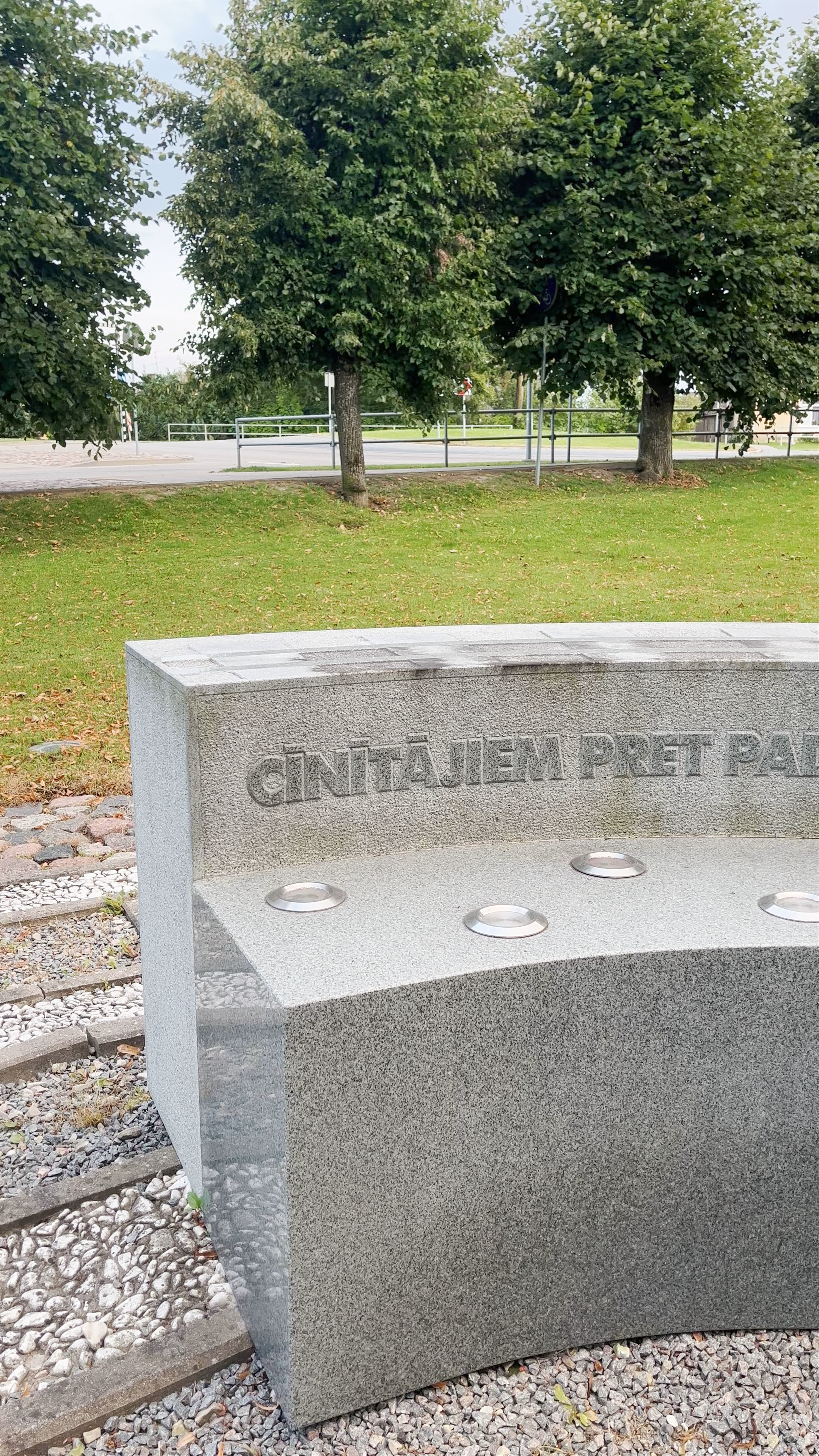 Okupacijas Piemineklis Monument Walk in Bauska, Latvia
