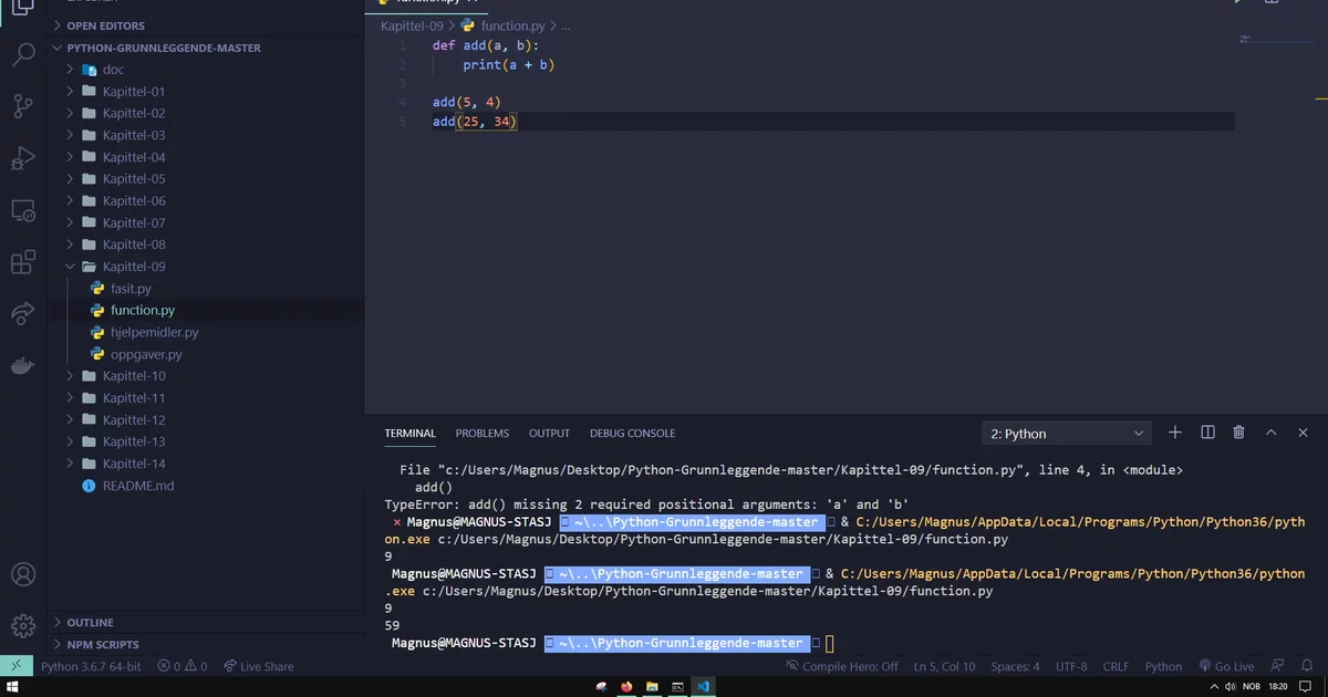 Slik lager du funksjoner i Python | Utdannet.no