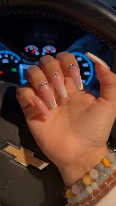 Lee’s Nails & Spa - Frenchies done with Gel X - Nail Salons Near Me - Yucaipa, California