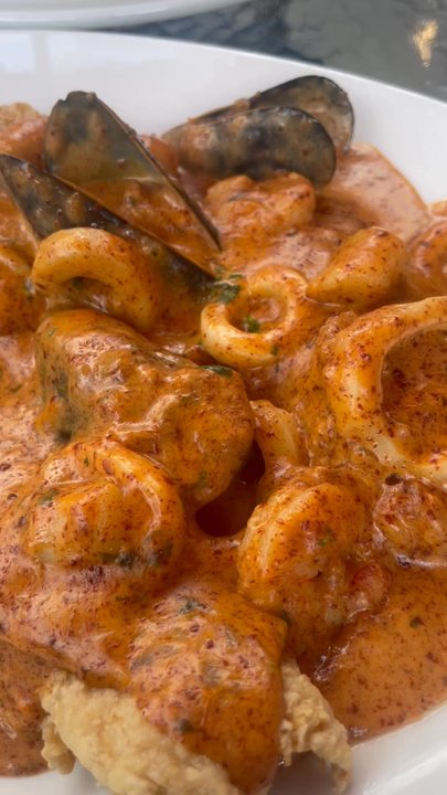 Fork You Restaurant - Pescado a lo macho and shrimp chowder! - Latin American Near Me - Niagara Falls, Ontario