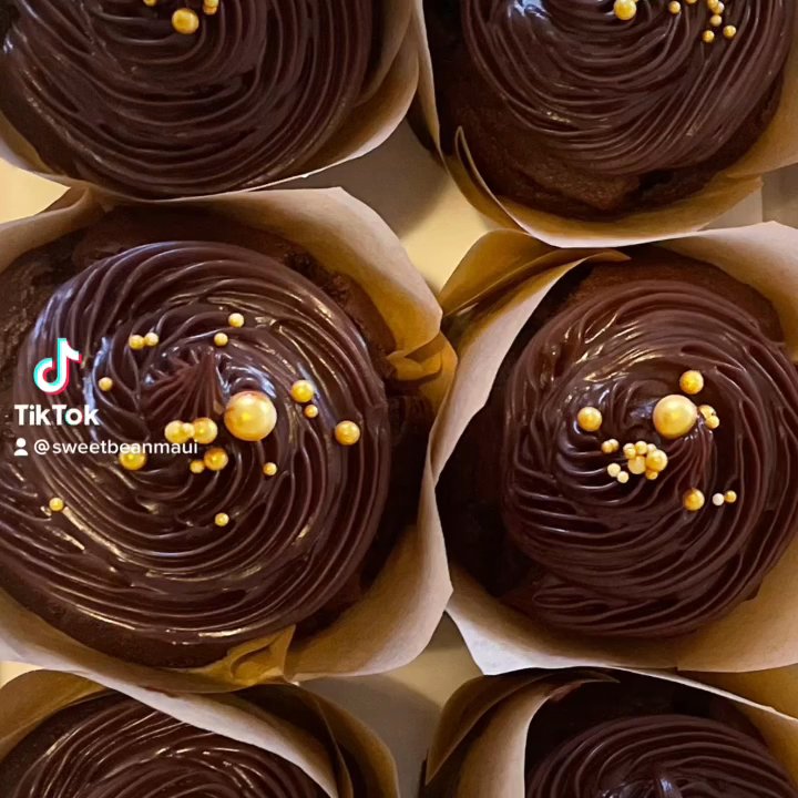 Sweet Bean Bakery - Chocolate Orange Whiskey cupcakes filled with a orange whiskey cream and topped with chocolate ganache.  Order a dozen today. - Desserts Near Me