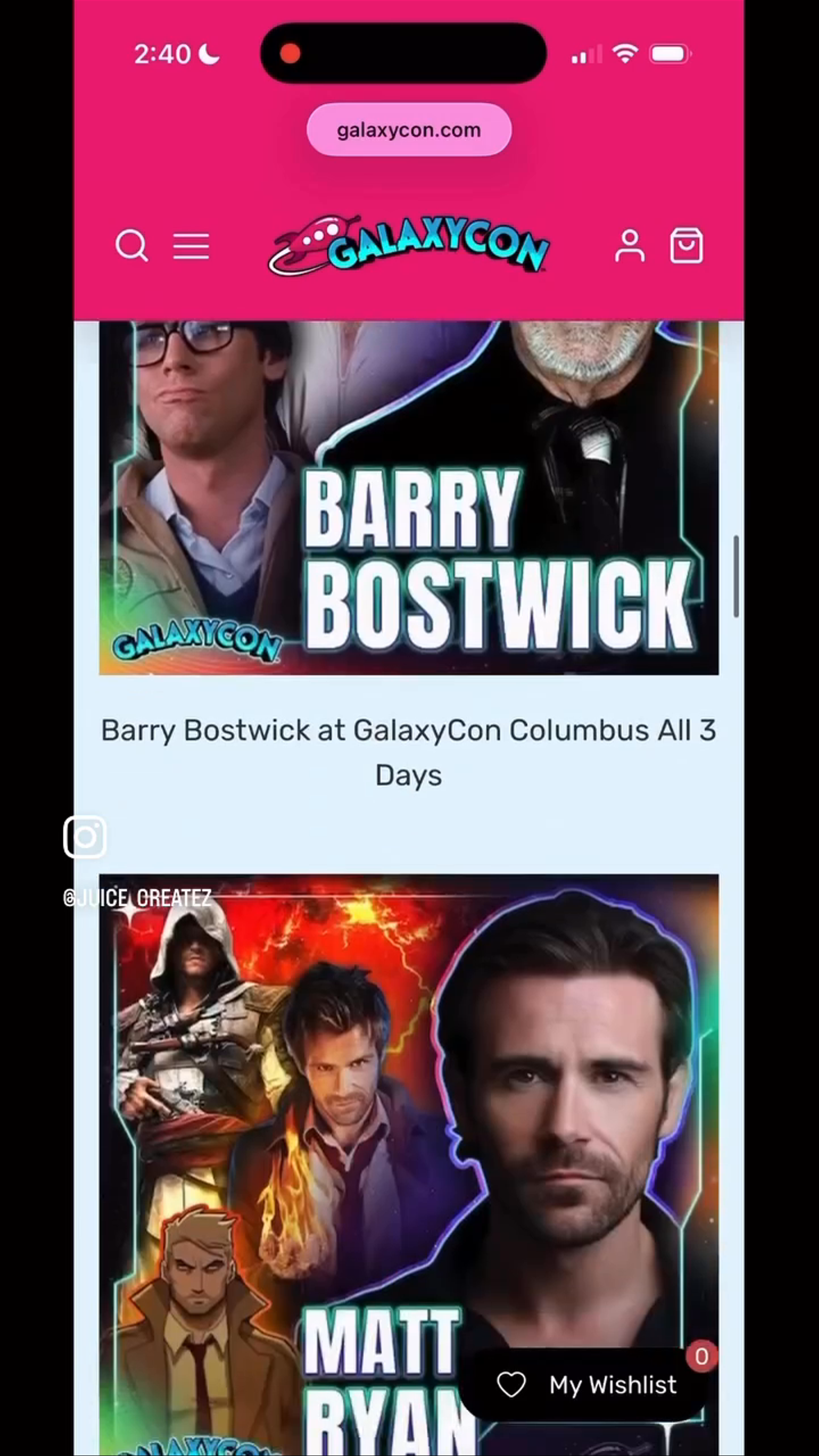 Thumbnail for live show