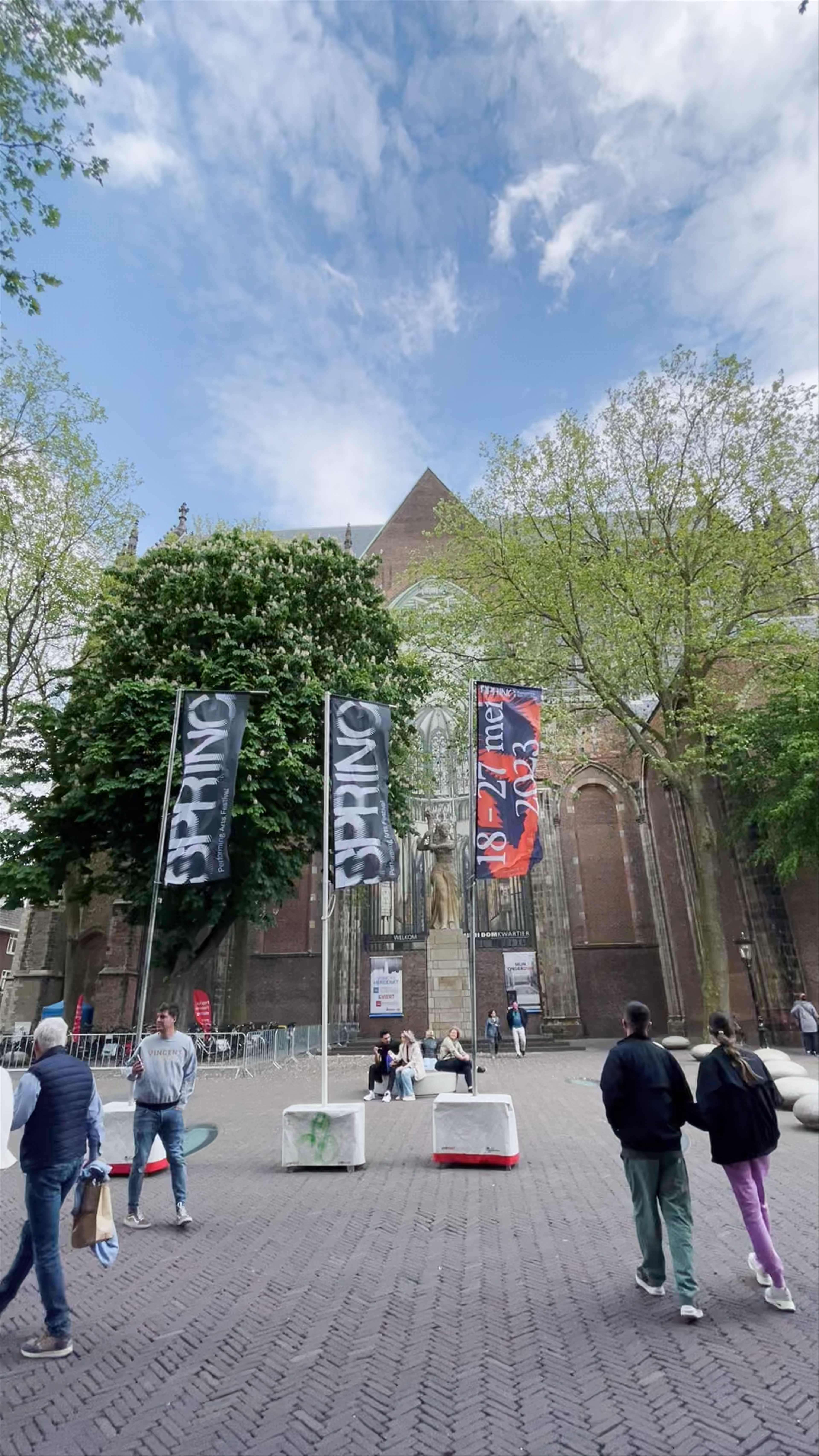Domtoren and Domplein: Historic Heart of Utrecht in Bloom