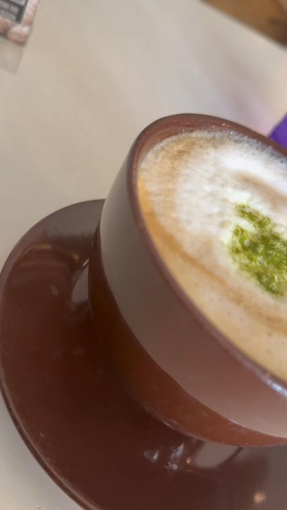 Cafe Paris - Pistachio latte - Creperies Near Me - Metuchen, New Jersey