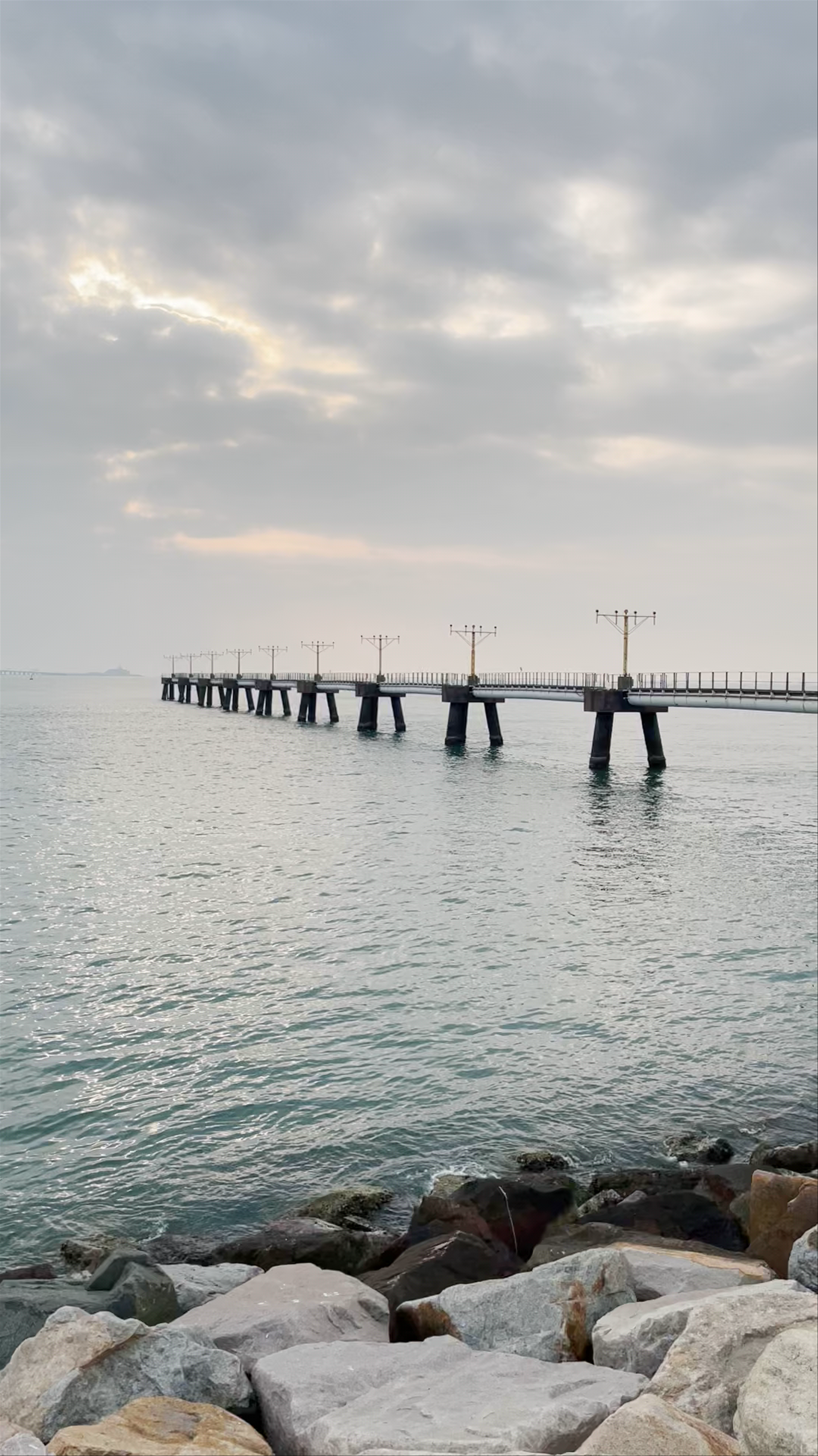 Serene Coastal Views at Aircraft Maintenance Area, Chek Lap Kok, Hong Kong