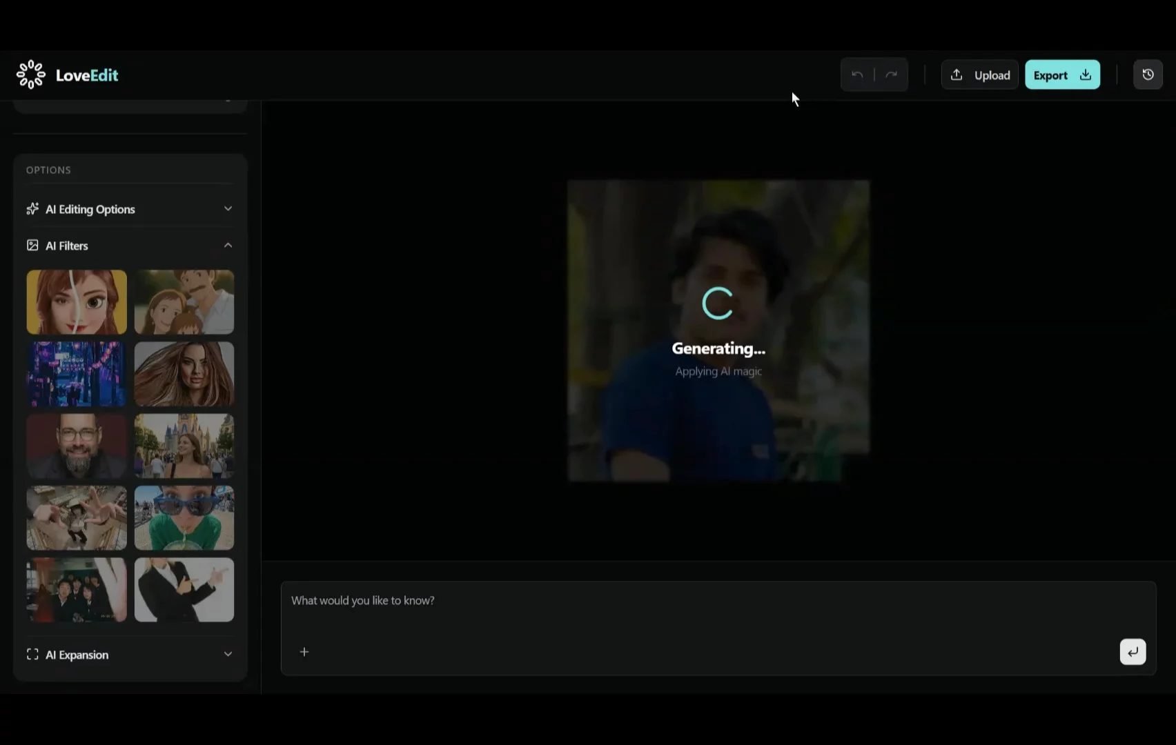 LoveEdit AI Image Editor for Stunning Visuals image 1