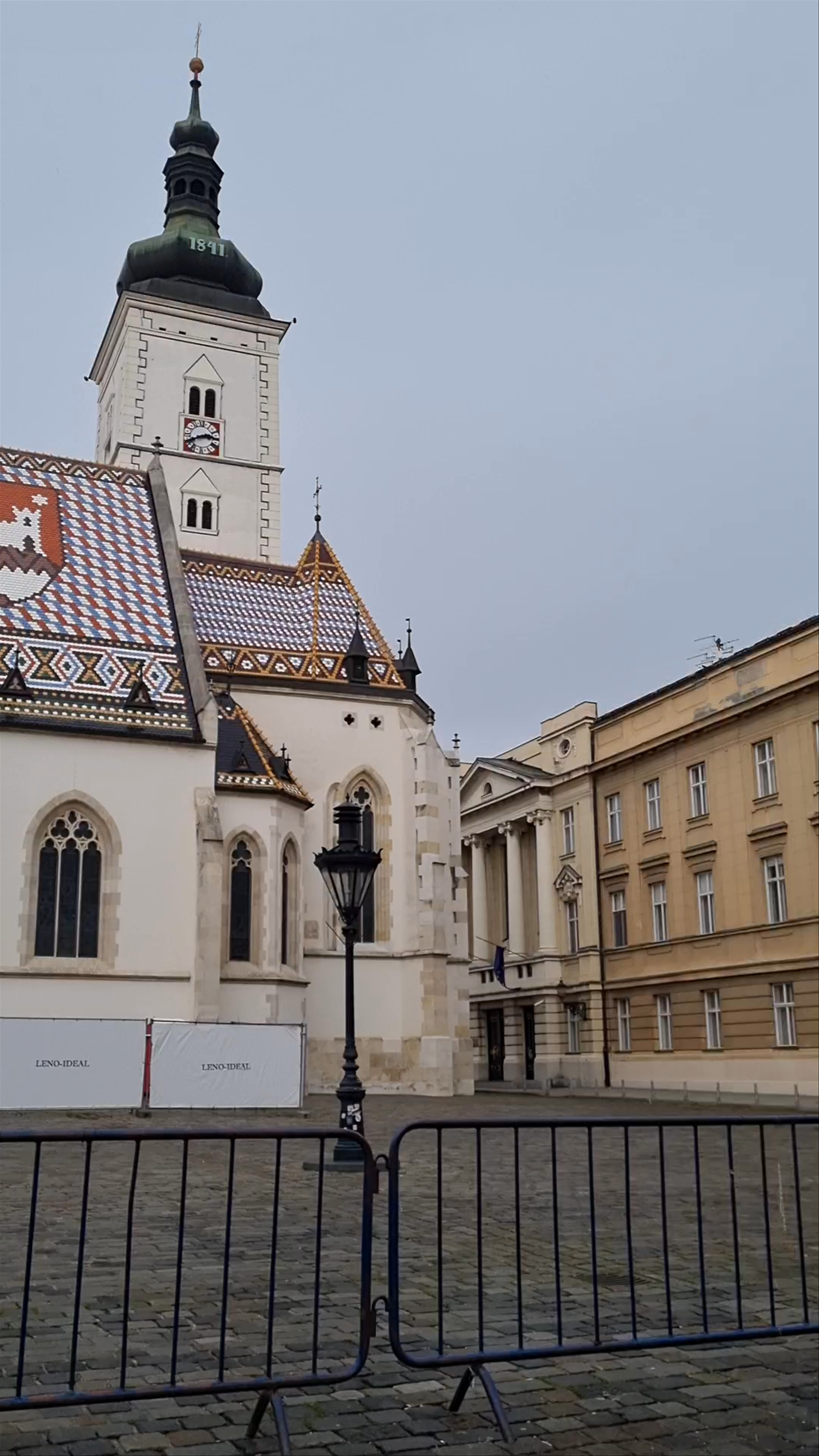 Strolling Around Saint Mark's Square and Crkva sv. Marka, Zagreb