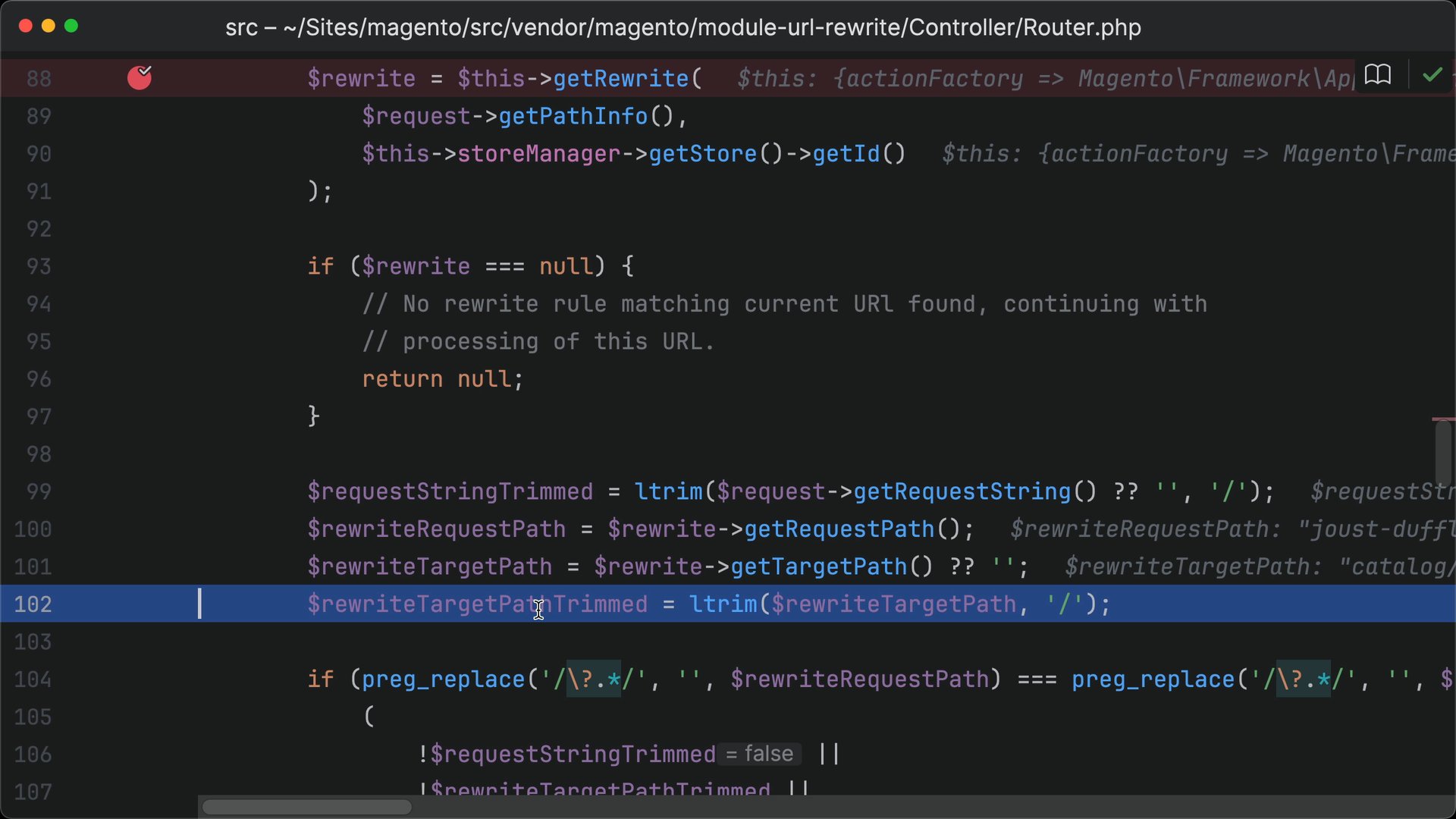 URL rewrite and redirect process in Magento