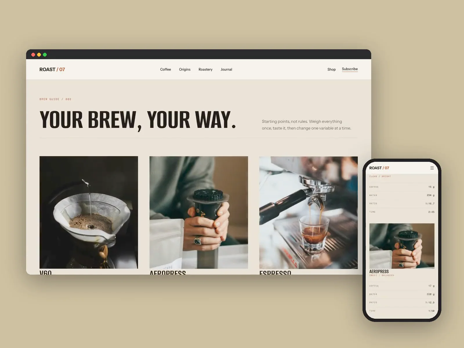 Coffee Roastery Site