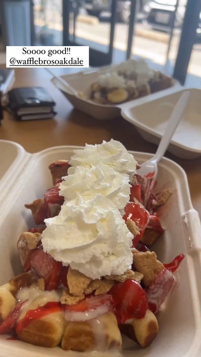 Waffle Bros - Strawberry Cheesecake - Coffee & Tea Near Me - Oakdale, California