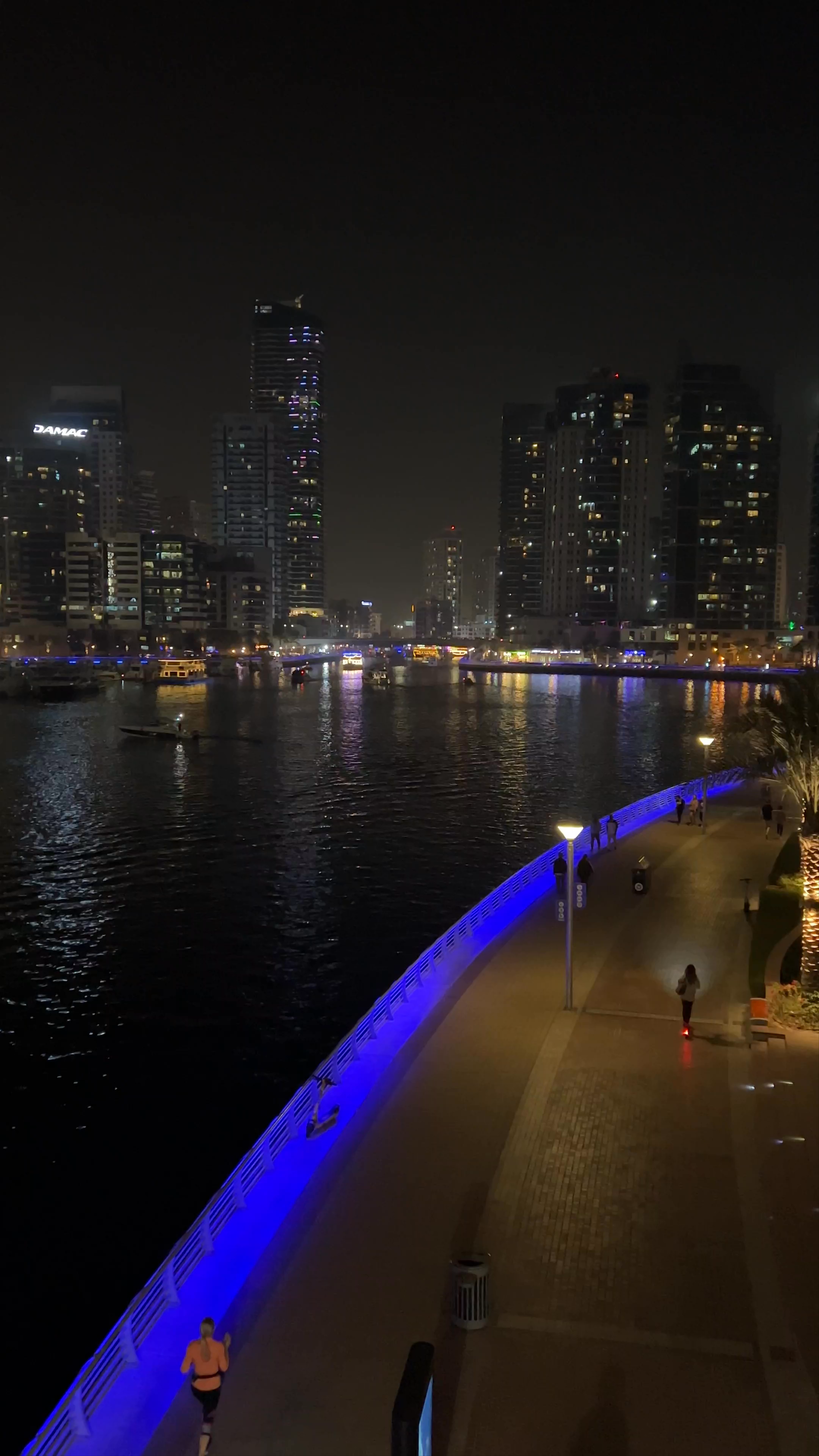 Marina Walk at Night: Dubai's Luminous Waterfront Experience