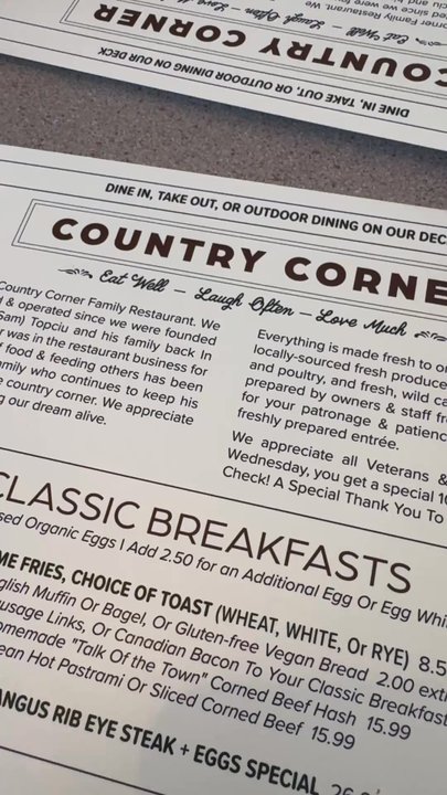 Country Corner Diner - New American Near Me - Bethany, Connecticut