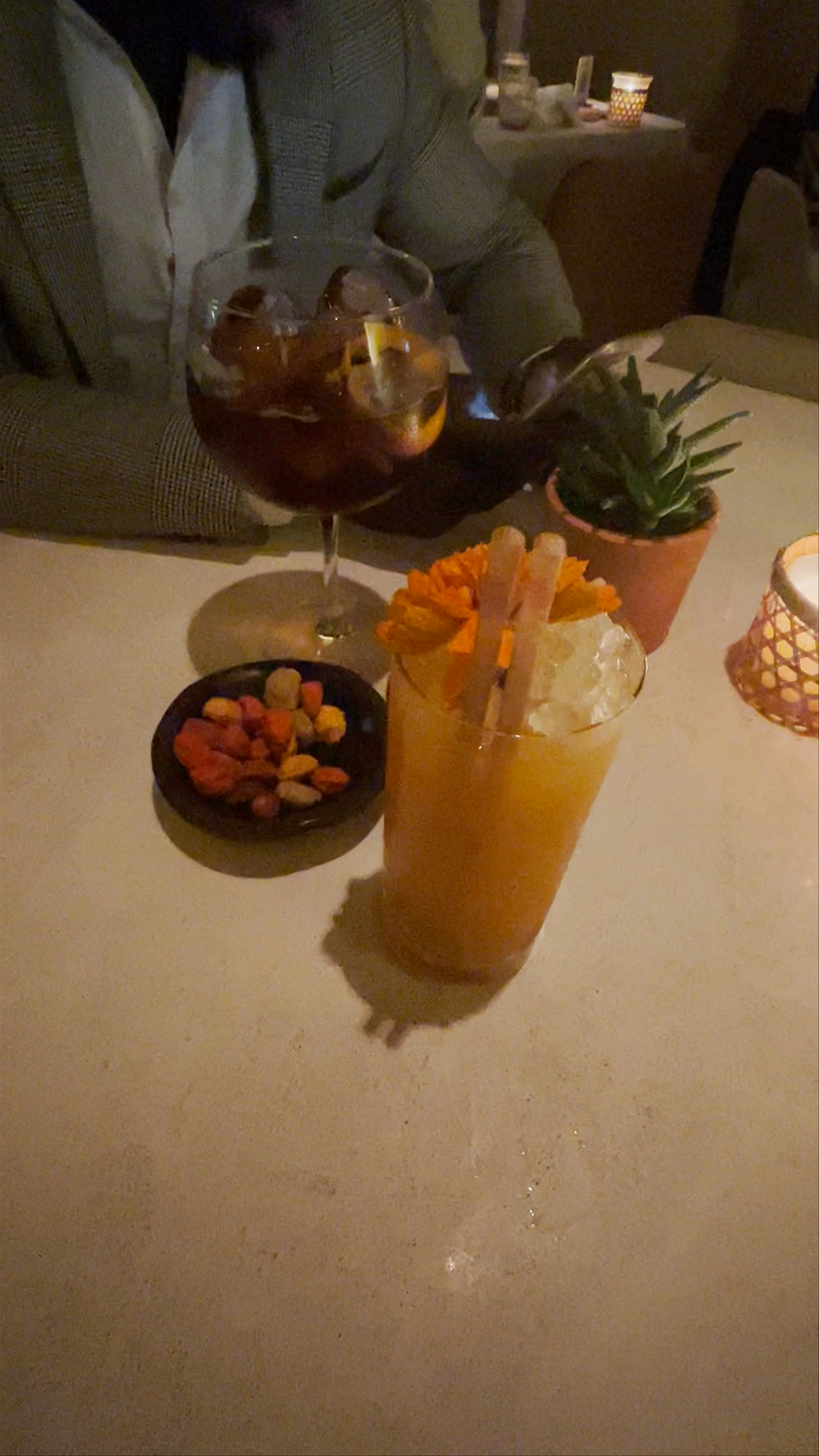 Evening Cocktails at Aarde, Plaza de la Independencia, Madrid
