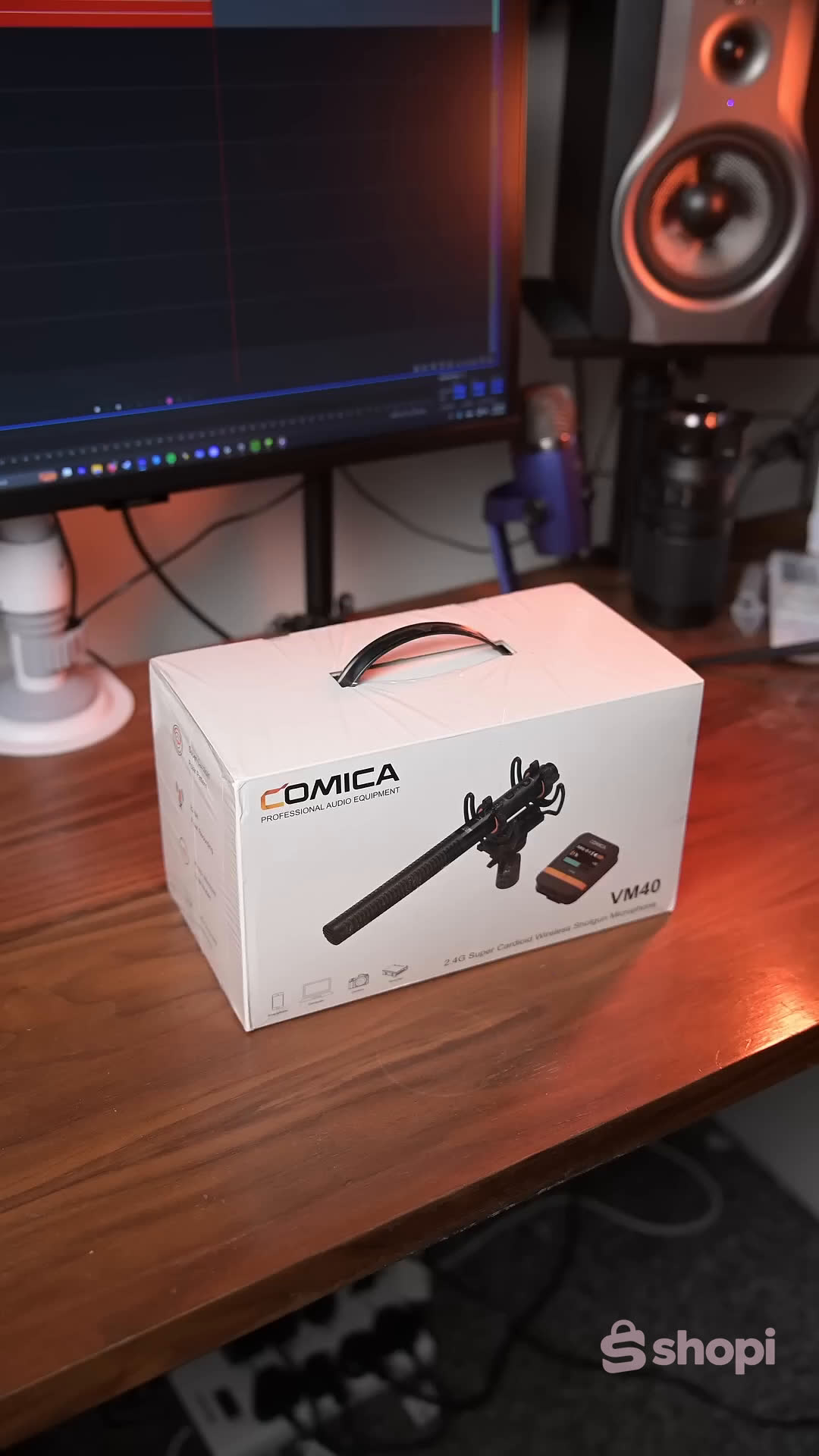 Comica Audio VM40 Wireless Shotgun Microphone System (2.4 GHz)