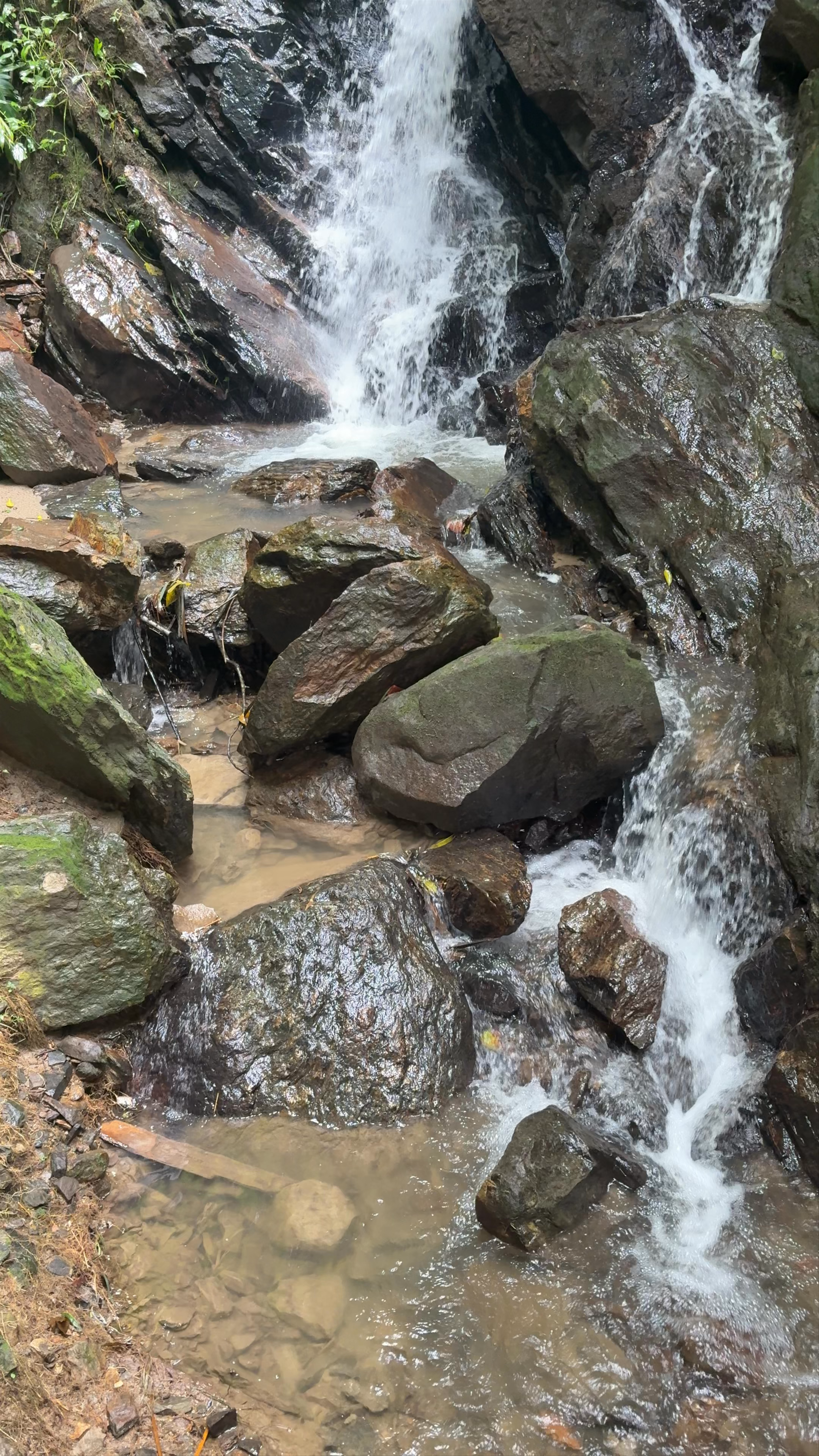 Entrance to Montecristo Waterfall in Santa Marta, Colombia