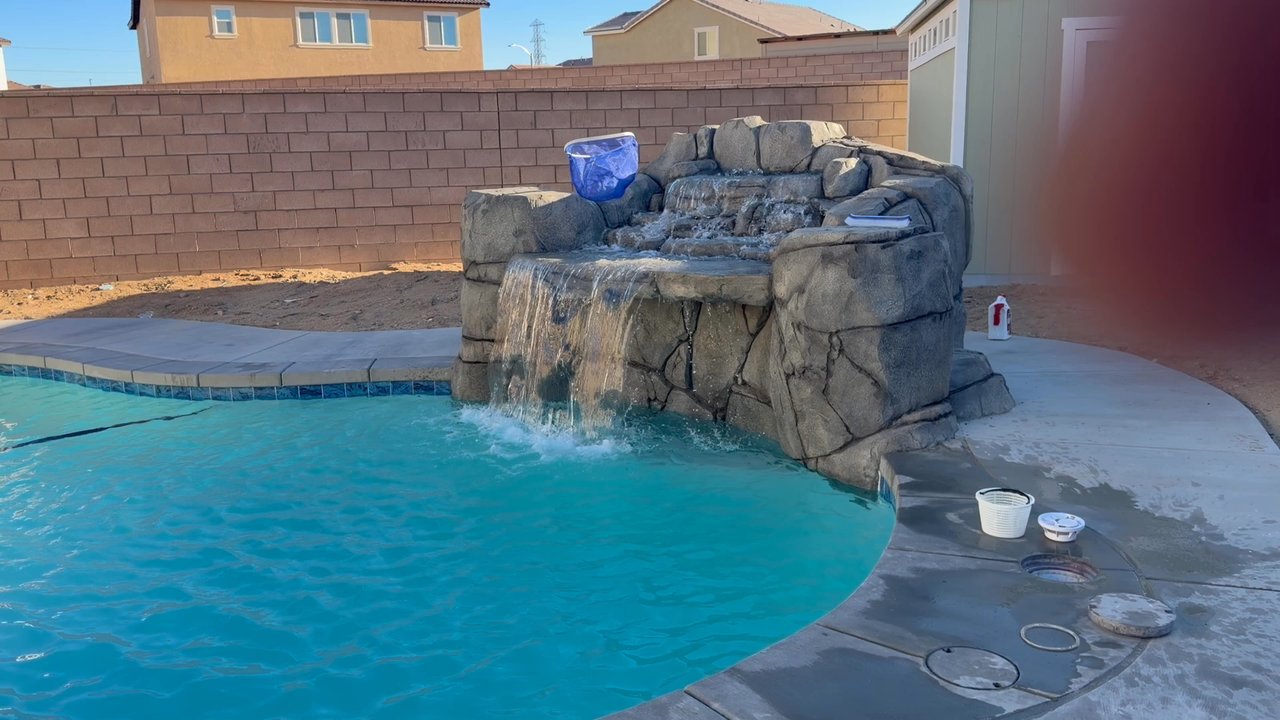 Custom Mojave Pools - Waterfall feature was more than expected works - Pool & Hot Tub Service Near Me - Hesperia, California